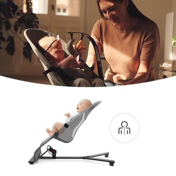 MIMI Solstol - KINDERKRAFT - Grå - Justerbart ryggstöd - Toy Arch