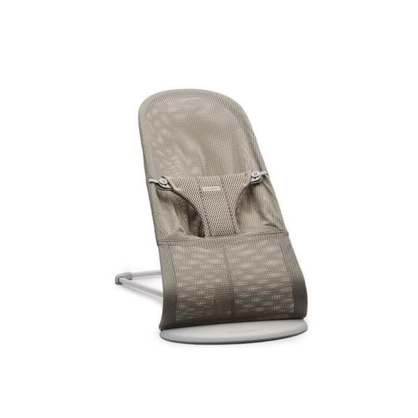 Bliss Solstol - BABYBJÖRN - Ljusgrå Ram - Mesh - Grå-beige - Fällbar - Skalbar - Baby