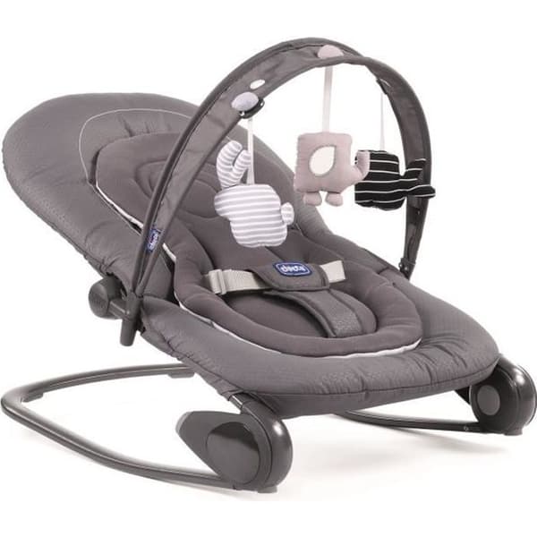 CHICCO Hoopla Moongrey solstol - Baby - Med leksaksbåge - Grå - 78x11 cm - Skalbar - Blandat