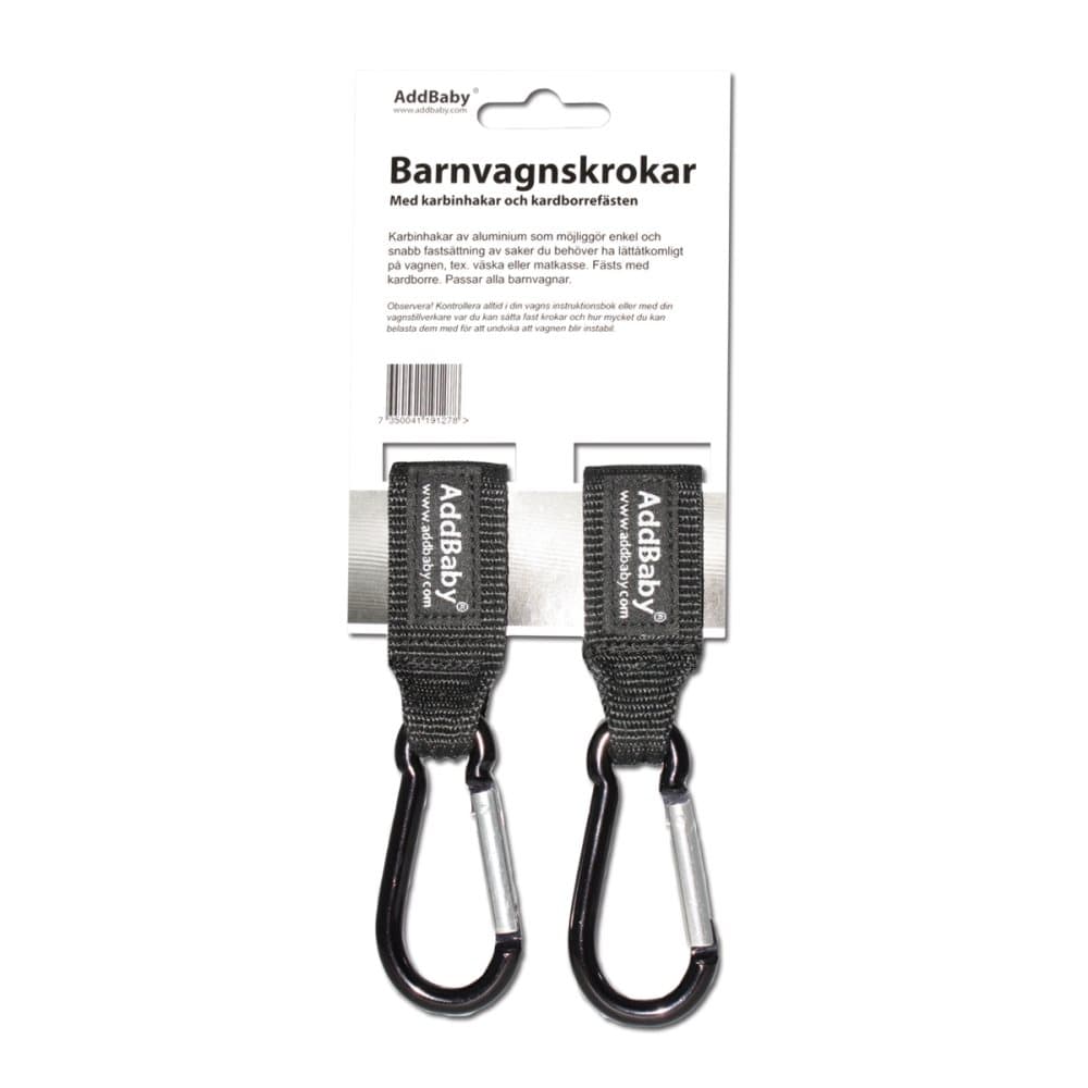 Barnvagnskrokar, 2-pack, AddBaby