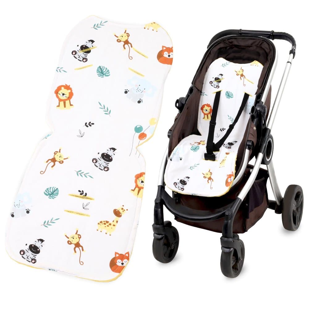Sittöverdrag barnvagnsinsats 75 x 35 cm - buggyöverdrag sätinsats för barnstol andas universal minkygul