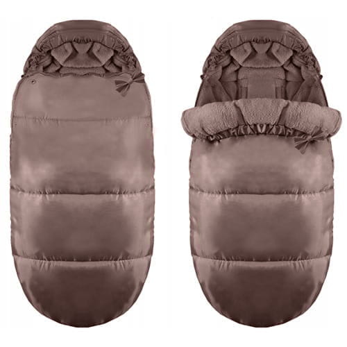 Barnvagnssovsäck XL - Varmbrun - Vattentät