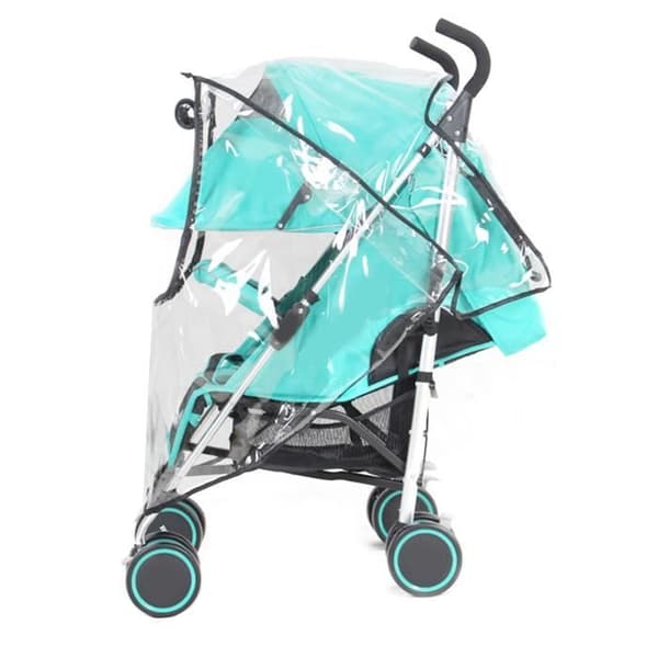 Vococal® Universal Regnskydd Vintervagn Transparent Vattentät PVC för resor Skyddar babybarn