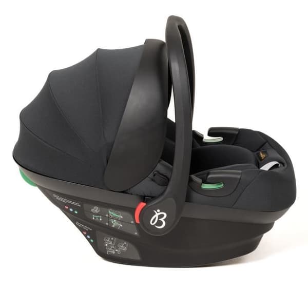 BEBELISSIMO - 3 i 1 trio kombinerad barnvagn - I-storlek 40-87cm bilbarnstol - liggdel - från födseln - upp till 22 kg - NYA Black