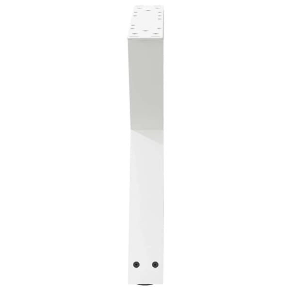 Soffbordsben 2 st vit 50x(42-43,3) cm stål