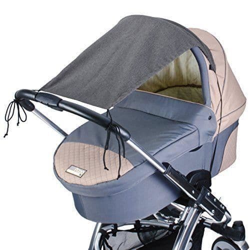 Diago Deluxe Barnvagn Solskydd Grå