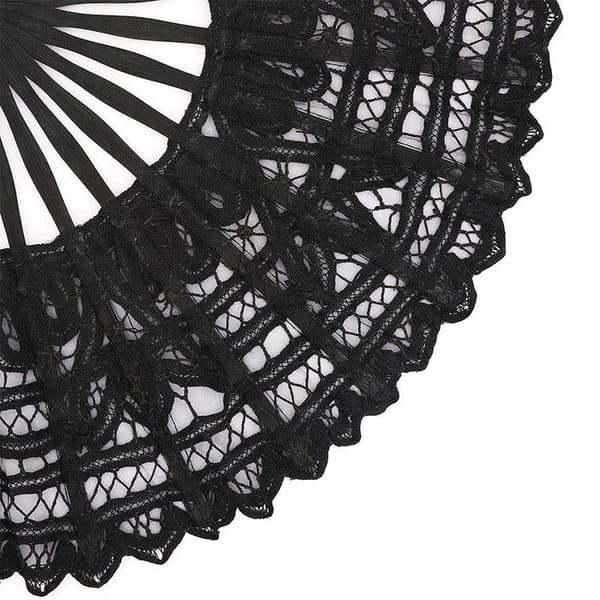 TD® Fan Spets Paraply Dome Bomull Bröllop Paraply Parasoll Broderi Luftfläkt Elegant feminin spetsstil
