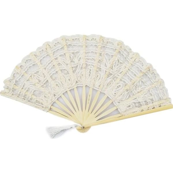 TD® Fan Spets Paraply Dome Bomull Bröllop Paraply Parasoll Broderi Luftfläkt Elegant feminin spetsstil