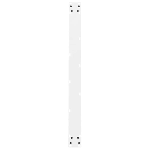 Soffbordsben vit 2 st 90x(72-73) cm stål