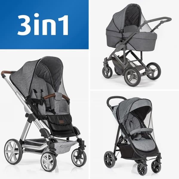 Reer - 87021 - Universal myggnät för barnvagnar, sportvagnar svart
