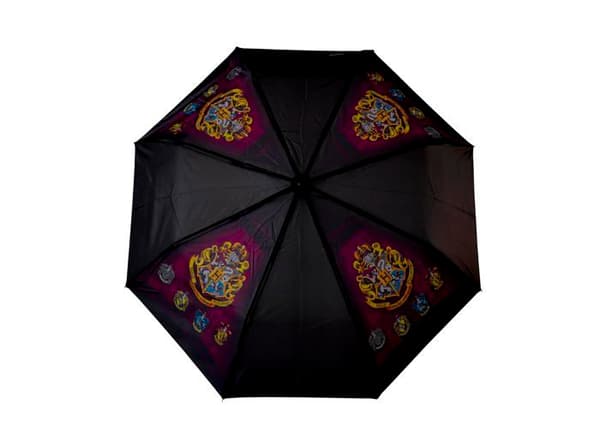 Cyp brand - AG-503-HP - s - Harry Potter hopfällbart paraply för pojkar och flickor, svart färg, officiell produkt, svart