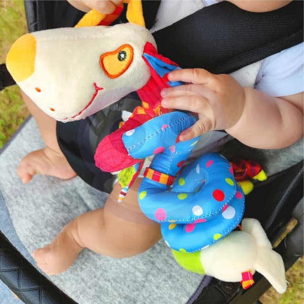 WOOPIE BABY Blødt Spiral vedhæng til klapvogn, Seng – Hund – Pædagogisk