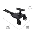 Miniatyrbillede 2 af 2: Stoladapter med sæde, universel pasform, nem opbevaring,Sort