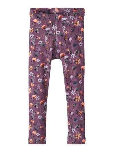 Name it Leggings, Lilablommig, Storlek 98