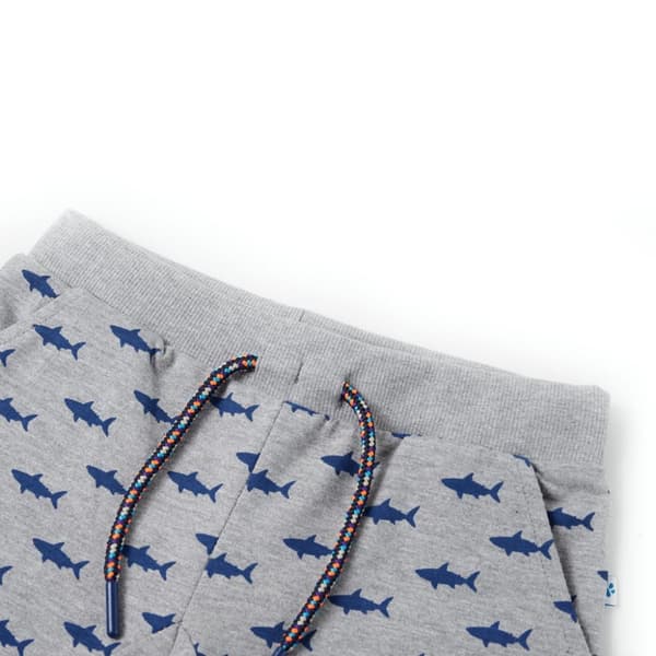Barnshorts med snöre blandad ljusgrå melange 104 -  Underkläder för barn