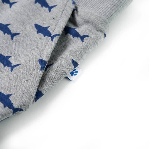 Barnshorts med snöre blandad ljusgrå melange 116 -  Underkläder för barn