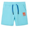 Miniatyrbillede 1 af 9: Shorts til børn str. 128 med snøre akvamarinblå -  Bukser til børn