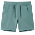 Miniatyrbillede 1 af 9: Shorts til børn str. 116 med snøre petroleumsblå -  Bukser til børn