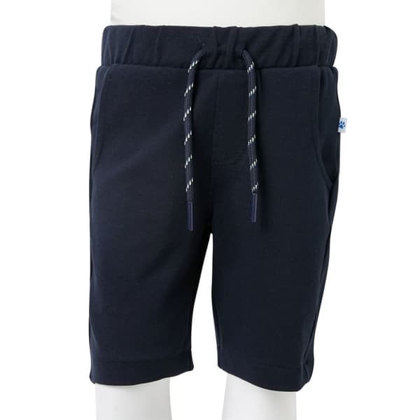 Shorts til børn str. 104 med snøre marineblå -  Bukser til børn
