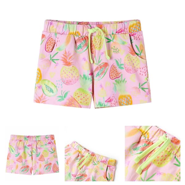 Barnshorts med snöre mild rosa 116 -  Underkläder för barn