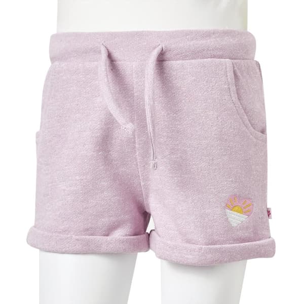 Shorts til børn str. 128 med snor lilla - Bukser til børn