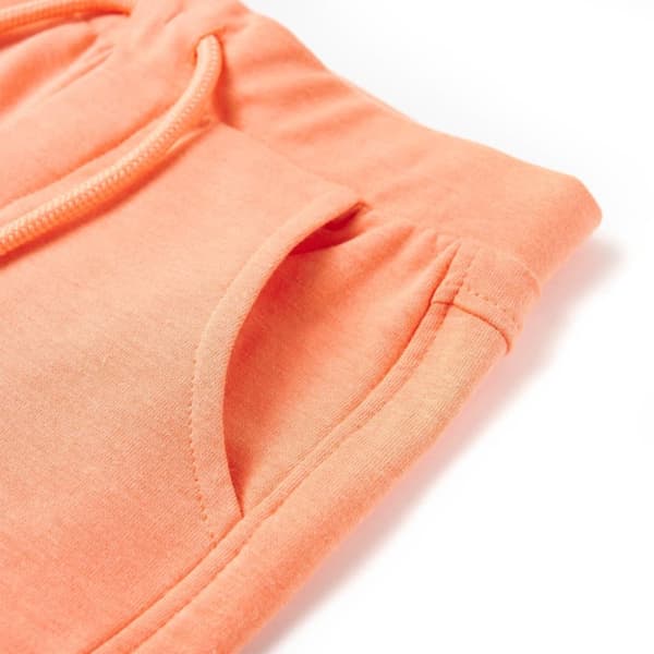 Shorts til børn str. 104 med snøre neon-orange -  Bukser til børn