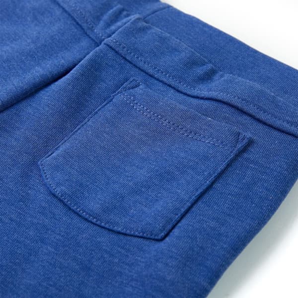 Shorts til børn str. 104 med snøre blåmeleret -  Bukser til børn