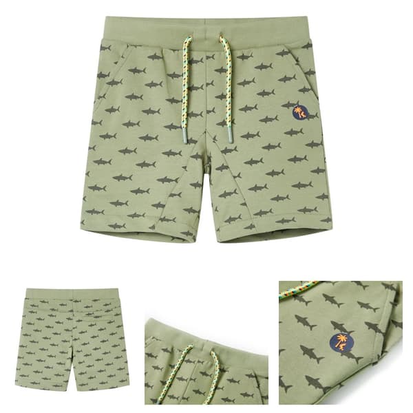 Barnshorts med snöre blandad ljus khaki 116 - Underkläder för barn