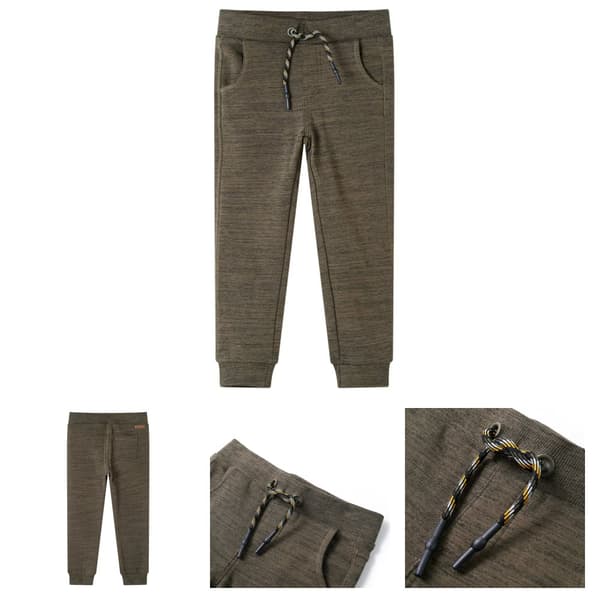 Träningsbyxor för barn khaki Melange 128 - Underkläder för barn