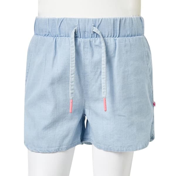 Shorts til børn str. 128 denimblå -  Bukser til børn