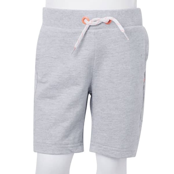 Shorts til børn str. 116 med snøre grå -  Bukser til børn