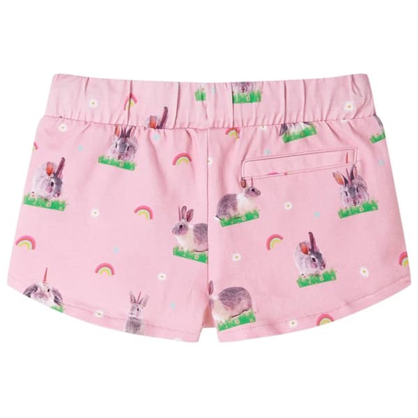 Shorts för barn med snöre ljusrosa 104