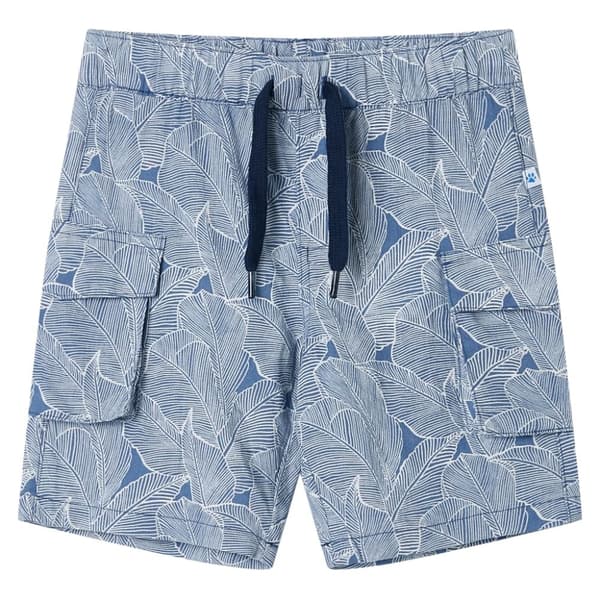 Barnshorts med snöre mörkblå 104