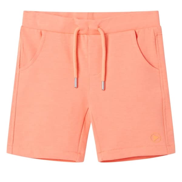 Barnshorts med snöre neon orange 128