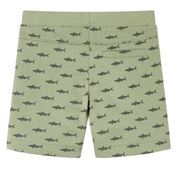 Barnshorts med snöre blandad ljus khaki 116
