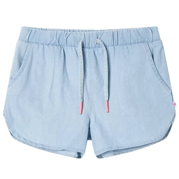 Barnshorts mjuk denimblå 116