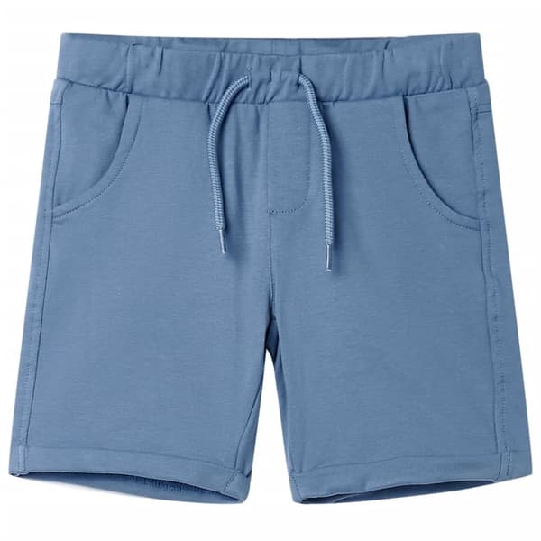 Barnshorts med snöre mörkblå 140