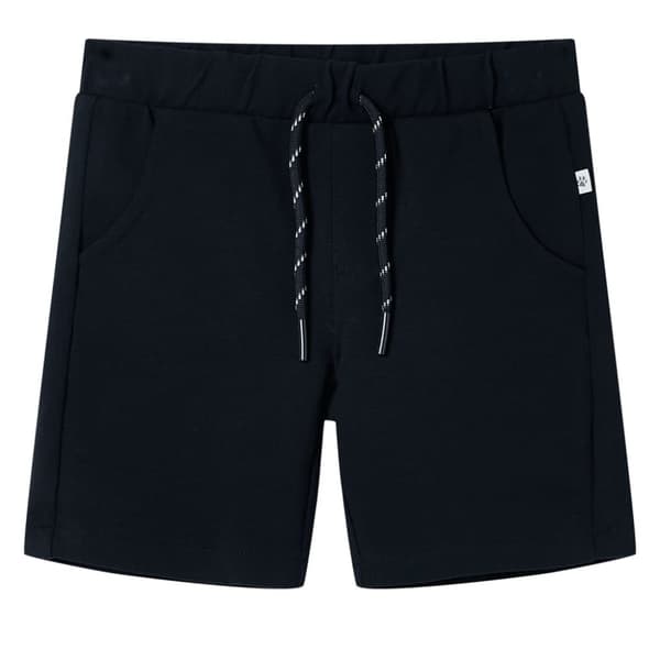 Barnshorts med snöre marinblå 128