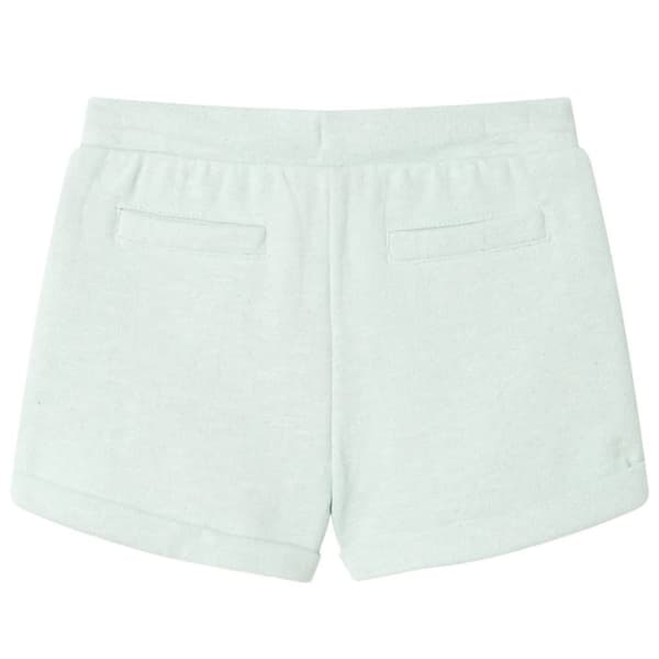 Barnshorts med snöre blandad ljus mintgrön 128