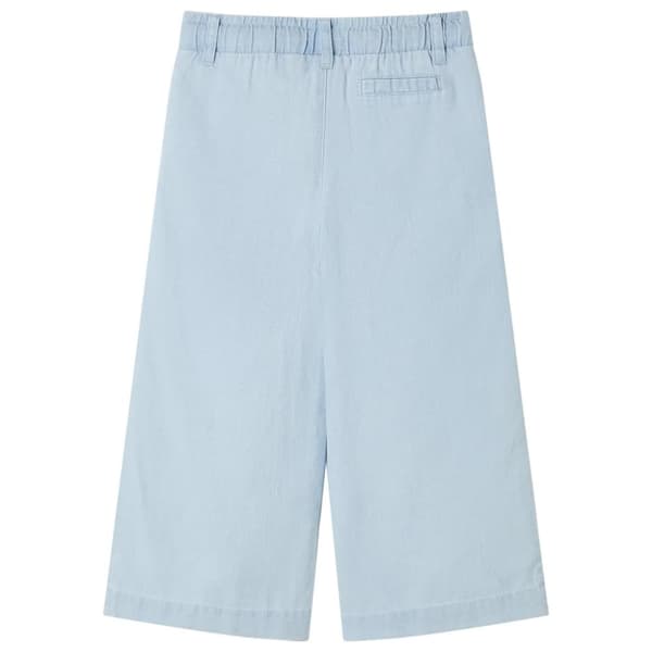 Barnbyxor mjuk denimblå 140