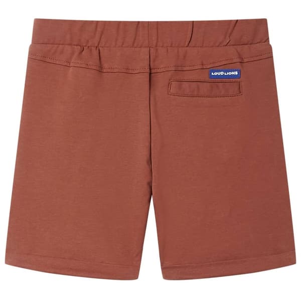 Barnshorts med snöre brun 140
