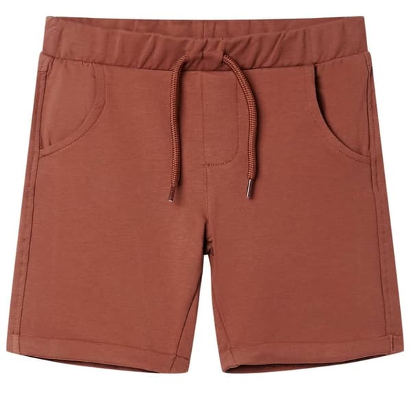 Barnshorts med snöre brun 140