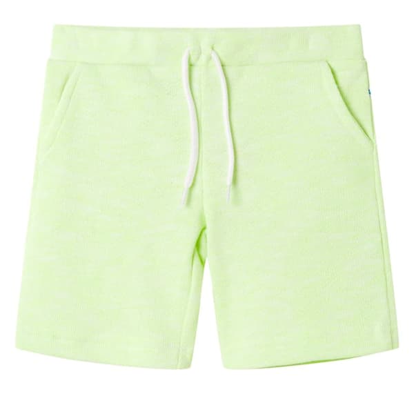 Barnshorts med snöre neongul 92
