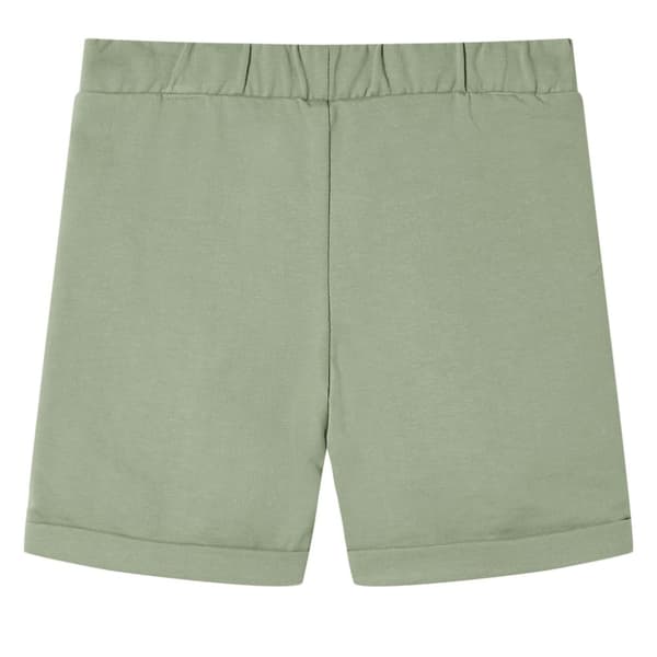 Barnshorts med snöre blandad ljus khaki 116