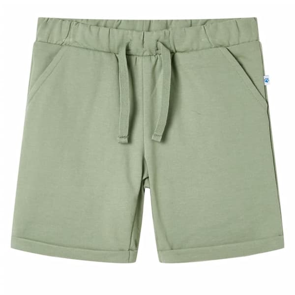 Barnshorts med snöre blandad ljus khaki 116