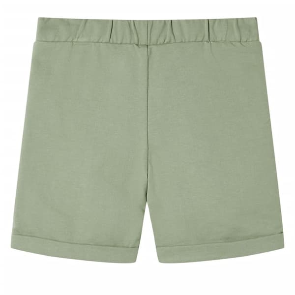 Barnshorts med snöre blandad ljus khaki 104