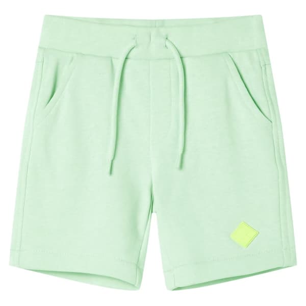 Barnshorts med snöre ljusgrön 104