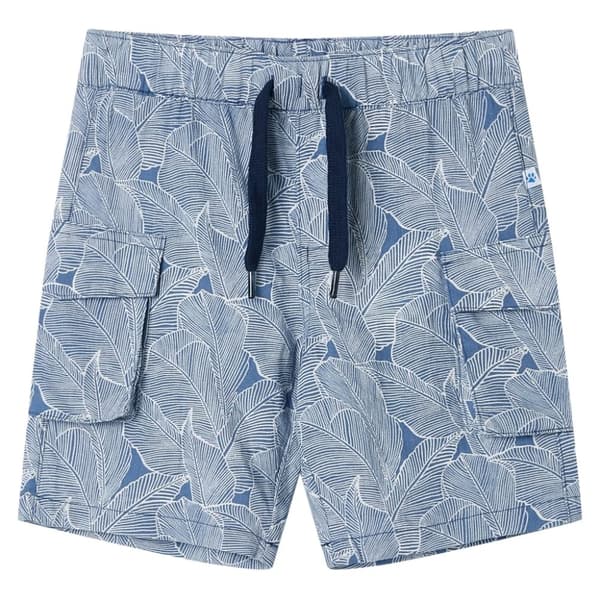 Barnshorts med snöre mörkblå 140
