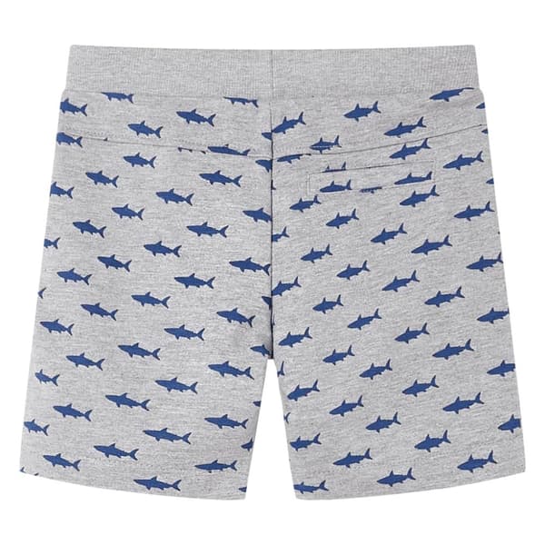 Barnshorts med snöre blandad ljusgrå melange 116