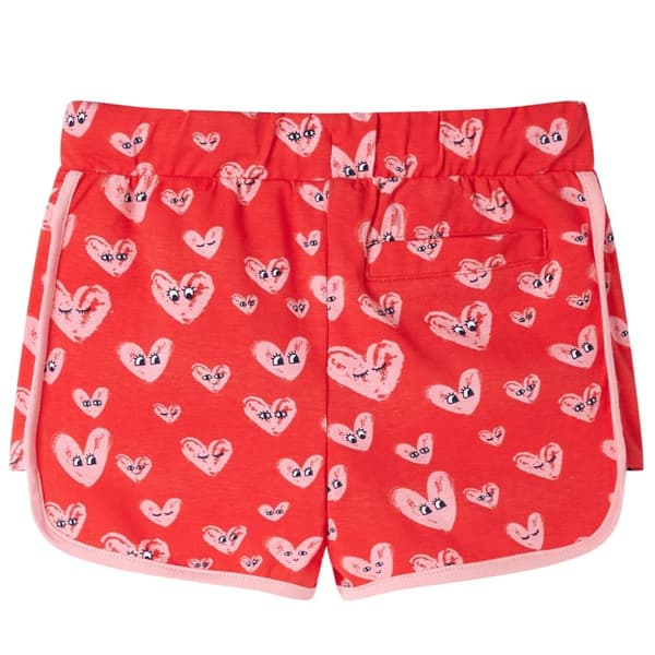 Barnshorts med snöre röd 116